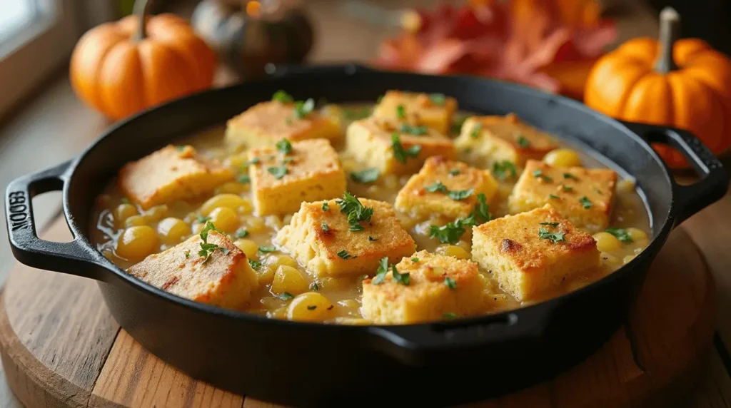 Cornbread Dressing with Chicken