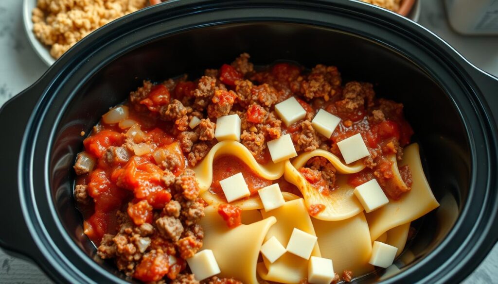 Slow Cooker Hamburger Casserole Layering Technique Slow Cooker Hamburger Casserole Layering Technique