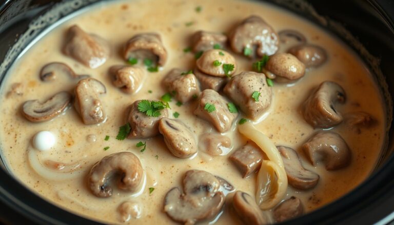 beef stroganoff with cream of mushroom soup and sour cream