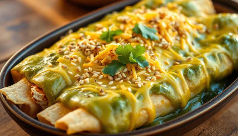 green chile chicken cream cheese enchiladas