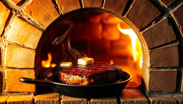 pizza oven steak